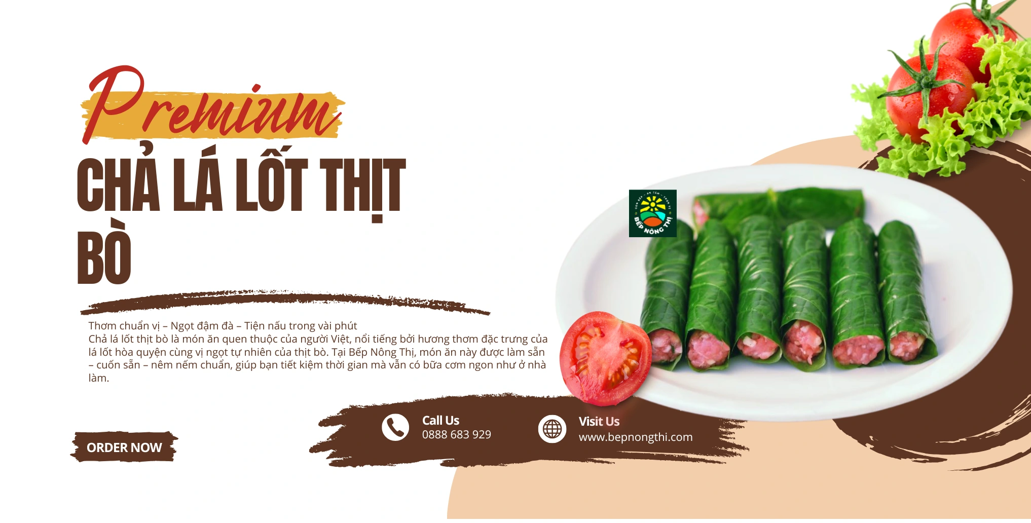 CHẢ LÁ LỐT THỊT BÒ SƠ CHẾ SẴN