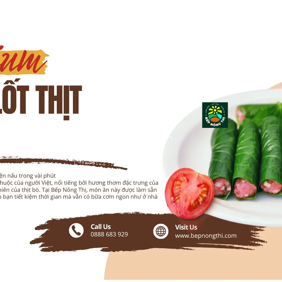 CHẢ LÁ LỐT THỊT BÒ SƠ CHẾ SẴN